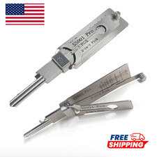 1PCS SS001 Key Decoder Stainless Steel Precision Hook Pickup Tool Repair Kit