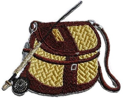 BeyondVision Let's Go Fishing Custom and Unique [ Creel & Reel ] Embroidered Iro
