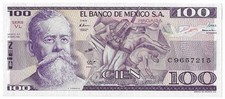 Mexico 100 Pesos, 1982, P-74a, UNC, Signature and Series Vary