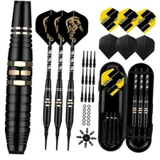 Soft Tip Darts Sets - Soft Tip Darts for Electronic Dartboard Plastic Tip black