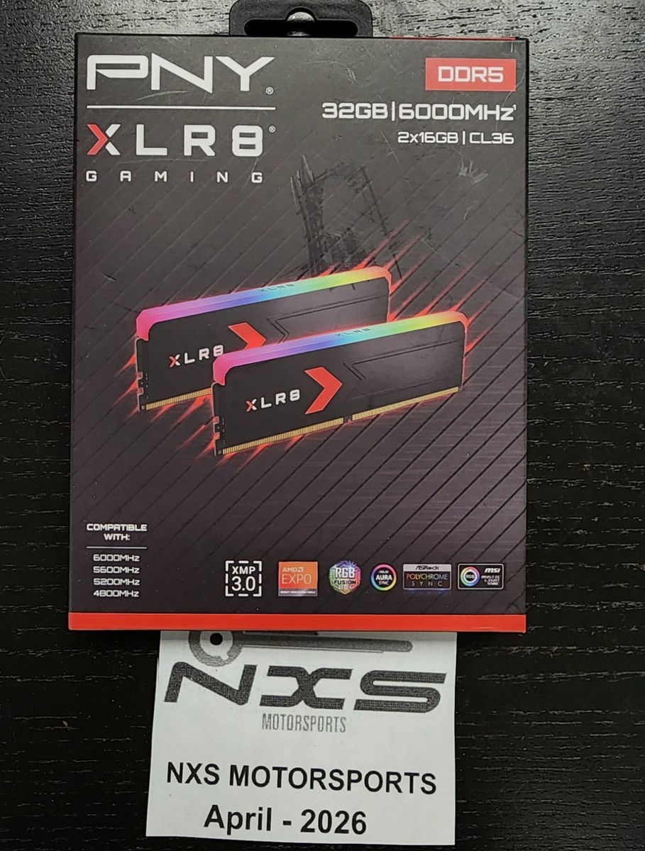 PNY XLR8 Gaming RGB 32GB DDR5-6000 16GBx2 RAM Memory Kit NEW