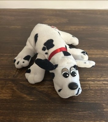 Vintage Tonka Pound Puppy PP Dalmatian Red Collar Dog Plush Stuffed Animal 7.5 