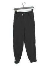 Mint Velvet Women's Sports Bottoms UK 8 Black Polyester with Cotton Sweatpants