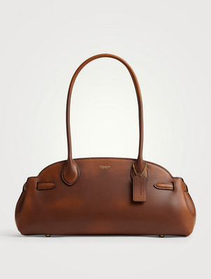 NEW COACH Empire 34 Leather Carryall Bag Brown
