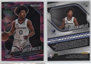 2024-25 Panini Prizm Black Purple Ice Prizm /149 Jaylen Wells #34 Rookie RC