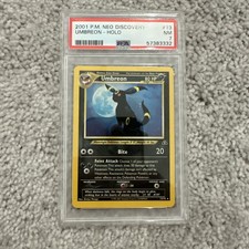 Pokémon Umbreon Holo Rare Unlimited Neo Discovery 13/75 2001 PSA 7 on eBay