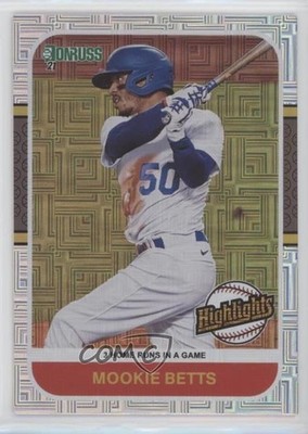 2021 Panini Donruss Highlights Vector Mookie Betts #HI1 09jr