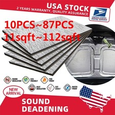 Sound Deadener Mat Noiseheat Shield Insulation Car Hood Trunk Door 11 112sqft