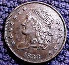 1833-P Half Cent — photo from another recent sale