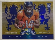 2014 Rookies & Stars Football Cody Latimer Crusade RC Insert Card #28 Broncos