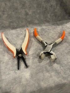 2 PAIRS IMPRESS ART PLIERS HOLE PUNCH PLIER  and CURVED BRACELET PLIER.