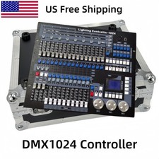 US 1024 DMX Console DJ DMX512 Controller Flight Case for Stage Moving head par