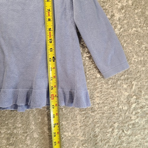 Lilly Pulitzer Girl's Size S, 4, 5 Serah Sweater Periwinkle Purple Cotton - Picture 4 of 11