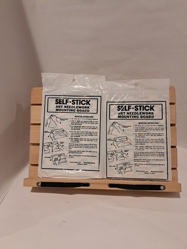 2 Pres-On Self Stick Art Needlework Mounting Board 2 Packs 5" x 7" Sealed New - Picture 2 of 2