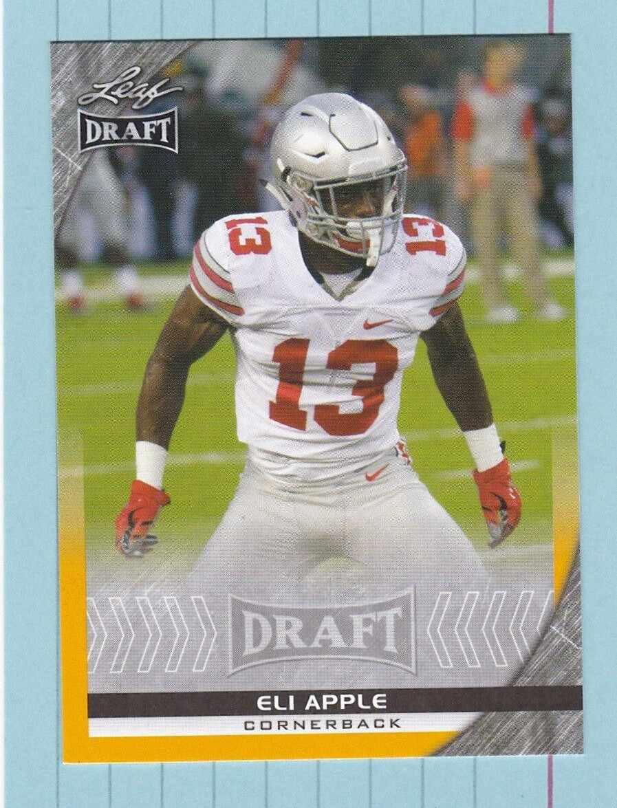 2016 LEAF DRAFT  Gold  #30 ELI APPLE RC  (Giants)