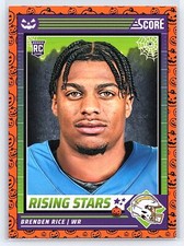 2024 Score-A-Treat #6 Brenden Rice A-Treat - Rising Stars Orange Pumpkin