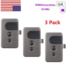 3 for Sears Craftsman Garage Door Opener Remote Control 315MHZ 139.53753 HBW2028