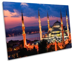 Mosque Istanbul Turkey Canvas Wall Art Picture Print Single Ebay