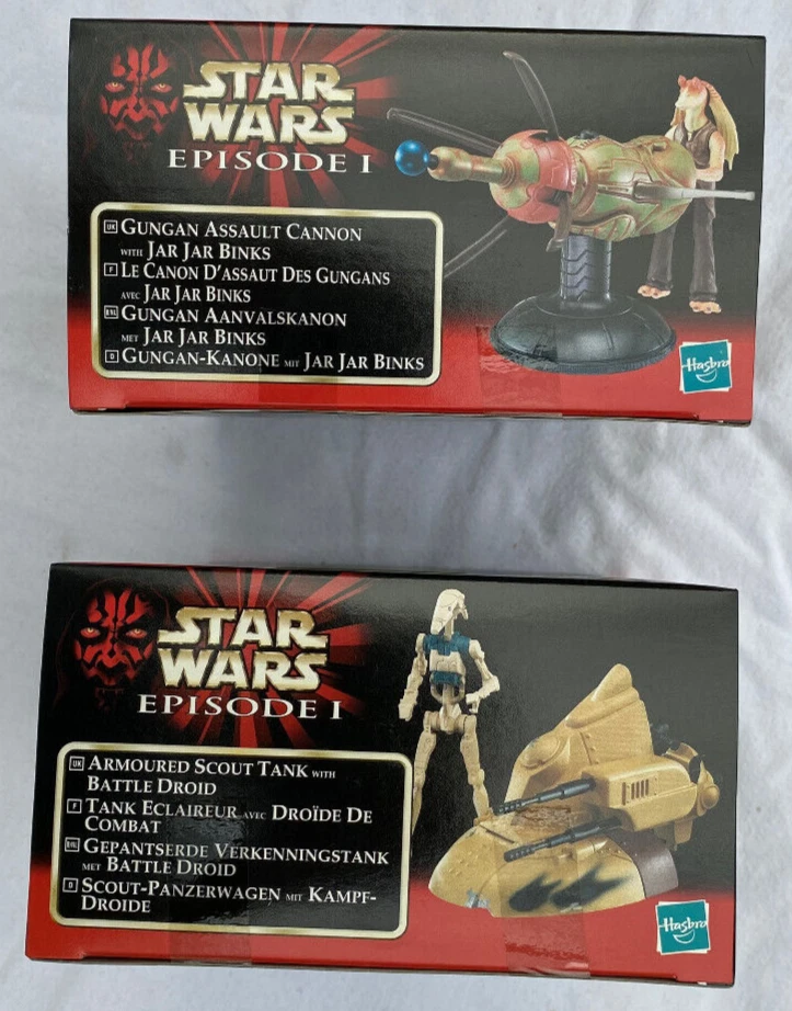 Star Wars GUNGAN ASSAULT CANON & ARMORED SCOUT TANK EPISODE 1 EURO MISB 1999 - Image 4 of 4