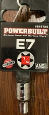 POWERBUILT E7 Drive Star Socket 1/4" - 641724 - FREE SHIPPING