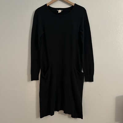 oversized black sweater dress UAMVSH Oversized Sweater Dress for Women Fall V Neck Long Sleeve Ribbed Long Sweaters Knitted Casual Loose Fit Pullover Tops Fashion Outfits(X-Large,Black)