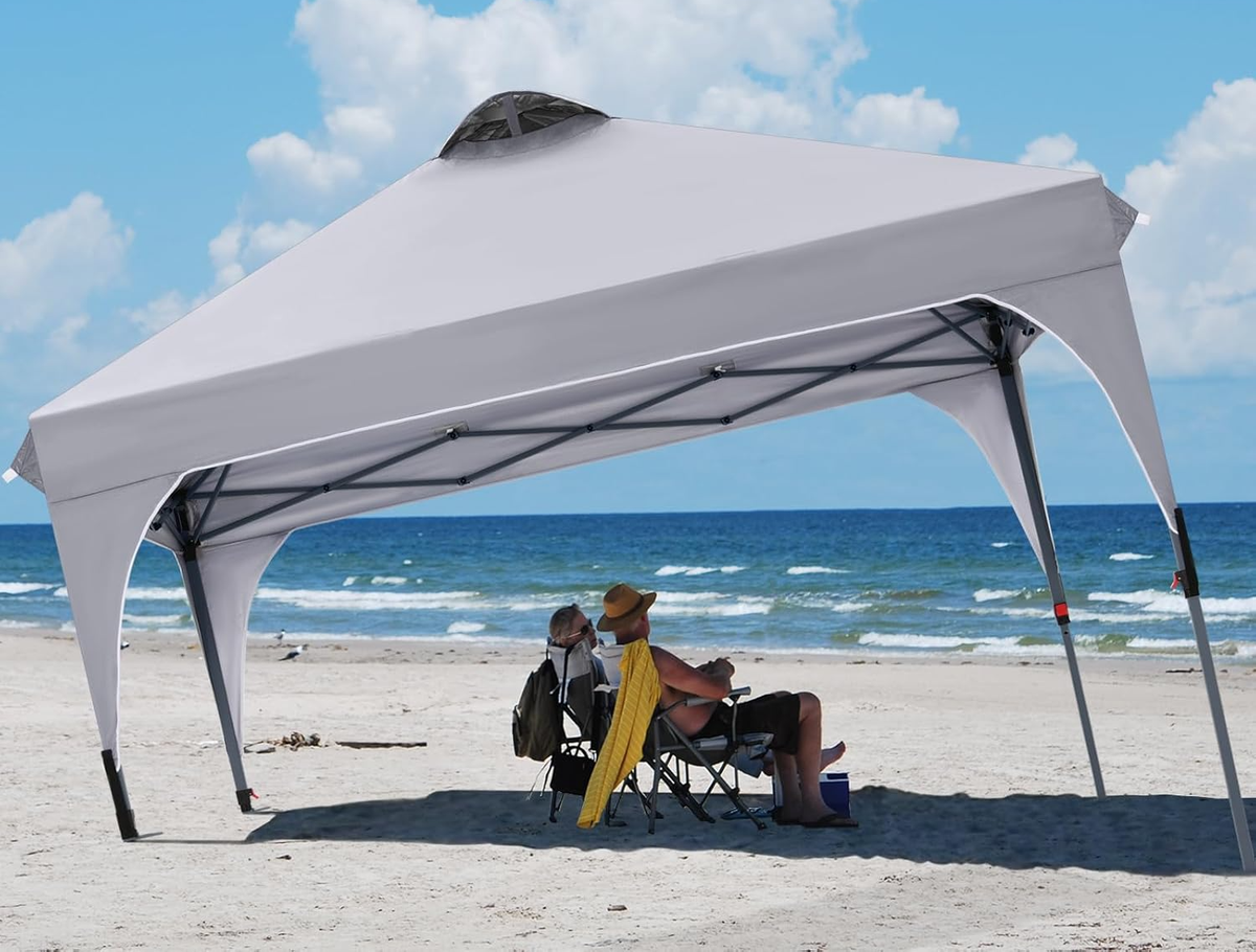 10x10 Pop Up Canopy Tent Easy Setup Sun Shelter Portable Beach and