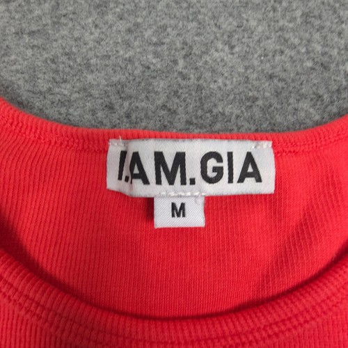 I Am Gia Shirt kids MEDIUM Red Embroidered Flower Short Sleeve T-Shirt Size M - Picture 3 of 9