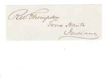 Richard Wissinton Thompson (1809-1900) Signed Clip / Autographed Secretary Navy