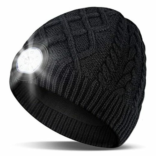 LED Beanie Hat with Light for Men 