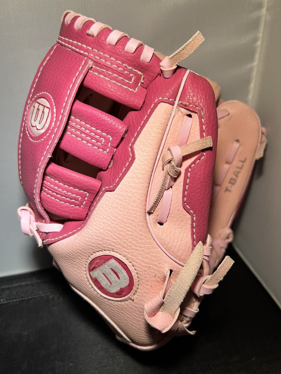 ウィルソンA-300 WILSON A300 Pink Right Handed T-Ball baseball Glove 10