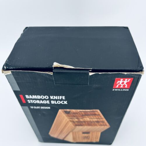 Zwilling 10 slot coltello di bambù blocco nuova scatola aperta - Foto 3 di 11
