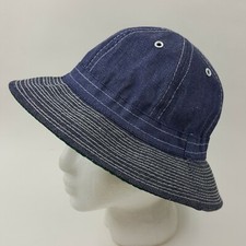 De colección Daisy Mae Chore Denim Cubo Sombrero Boonie Gorra Ala Larga Militar Talla XL