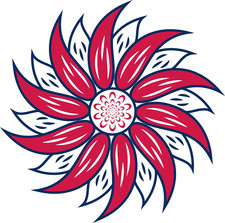 Pink Flower Sticker Decal Pink Flower Sticker Decal