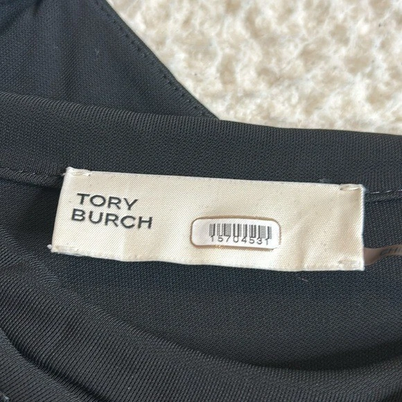 Vestido Tory Burch para mujer manga larga negro jersey cuello alto talla 8 Foto 4 de 4
