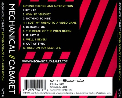 MECHANICAL CABARET BEYOND SCIENCE AND SUPERSTITION NEW CD