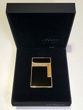 ST Dupont Ligne Line 2 Black Gold TRIBUTE Lighter Dual Flame w/Box & Case NEW*