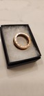 Rose Gold Band Ring Size 9 Bvlgari "Save the Children" Black Ceramic &