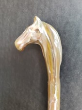 Marbled Resin Long Handled Bamboo Look Horsehead Shoehorn