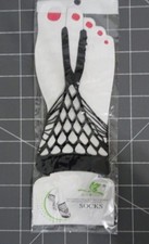 Womens Fishnet Lace Sheer Hollow Out Black Ankle Socks for Sandals