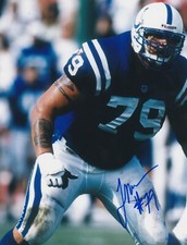 TONY MANDARICH  INDIANAPOLIS COLTS    ACTION SIGNED 8x10