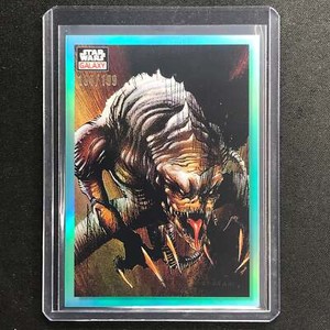 2023 Star Wars Galaxy Chrome Ravenous Rancor Base Aqua 154/199 No 19