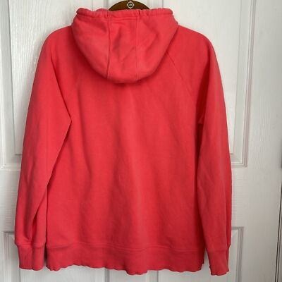 UNDER ARMOUR pink Women's hoodie with White graphic size MEDIUM