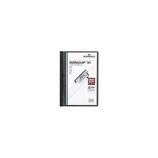 Image of 2200/01 Durable Duraclip File A4 3mm Black Pack of 25