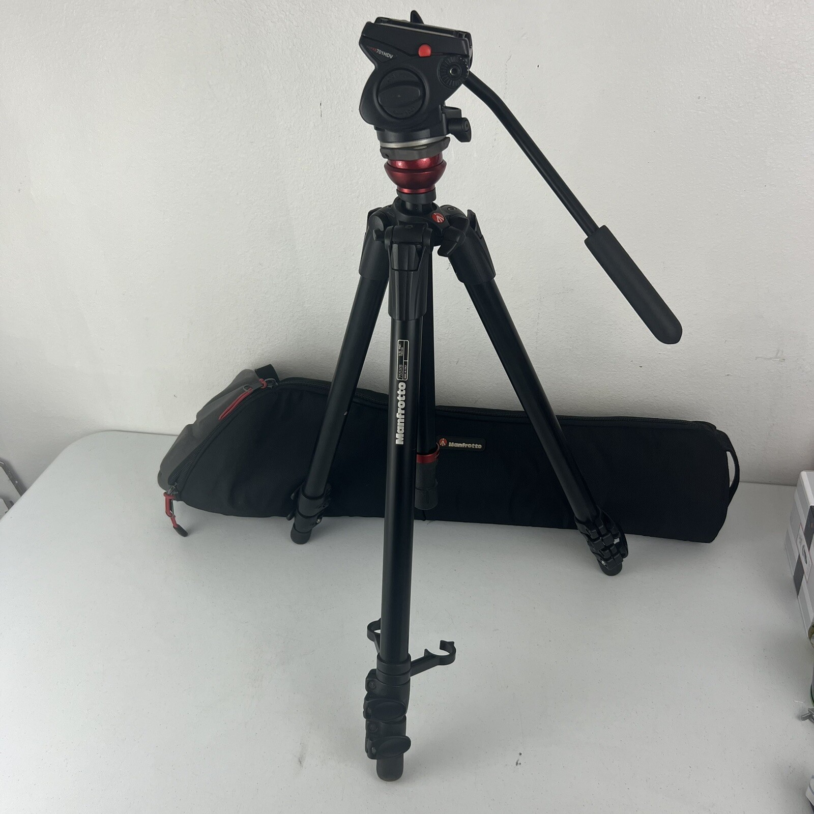 Manfrotto 755XB Professional Video Tripod w/ 701HDV Fluid Head, Black