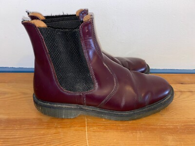 Solovair made in England oxblood red vintage leather chelsea boots