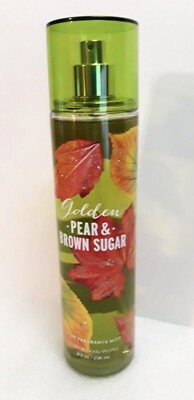 Bath Body Works Golden Pear & Brown Sugar Fragrance Mist 8oz Rare