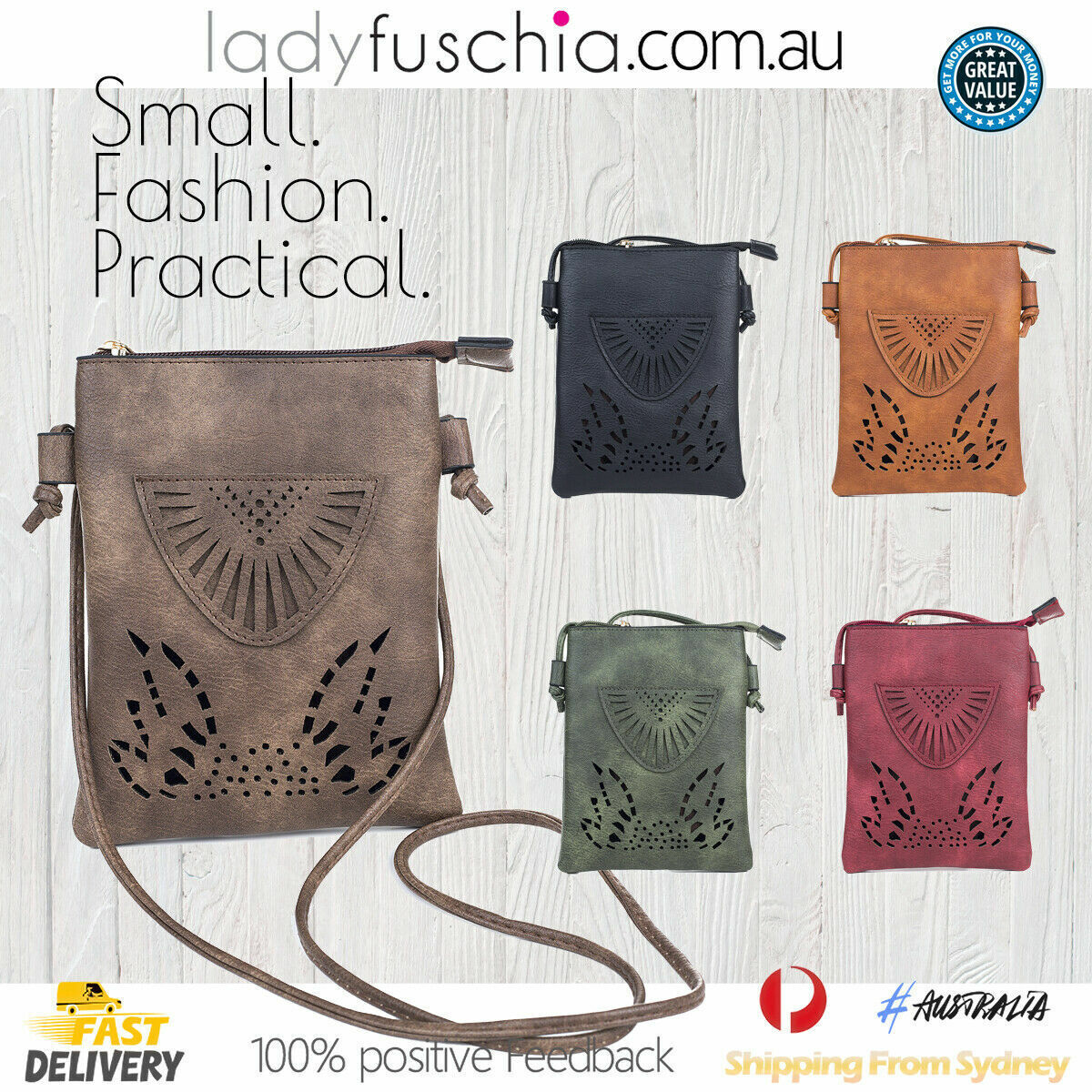 Women Faux Leather Crossbody Bag Messenger Shoulder Mobile Phone Travel Handbag