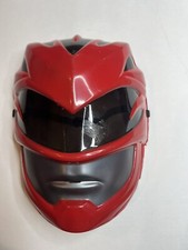 CHILD RED POWER RANGER 2017 MOVIE VACUFORM FACE MASK COSTUME DG19654