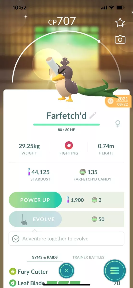 Shiny Farfetch'd Pokemon Trade Go