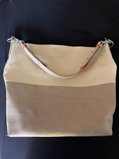Sydney Love (cream/tan/orange) Vegan Faux Leather Large Bag
